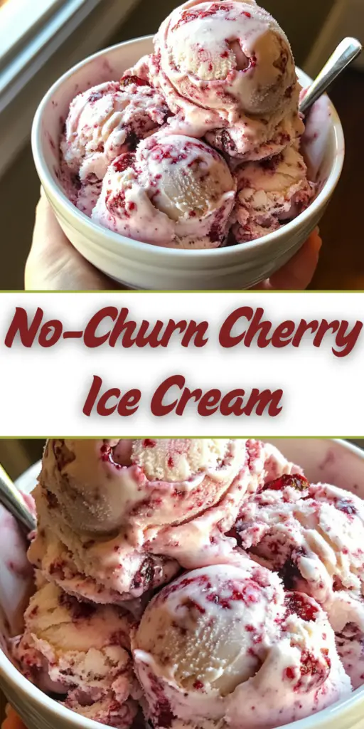 No-Churn Cherry Ice Cream 4 5 29