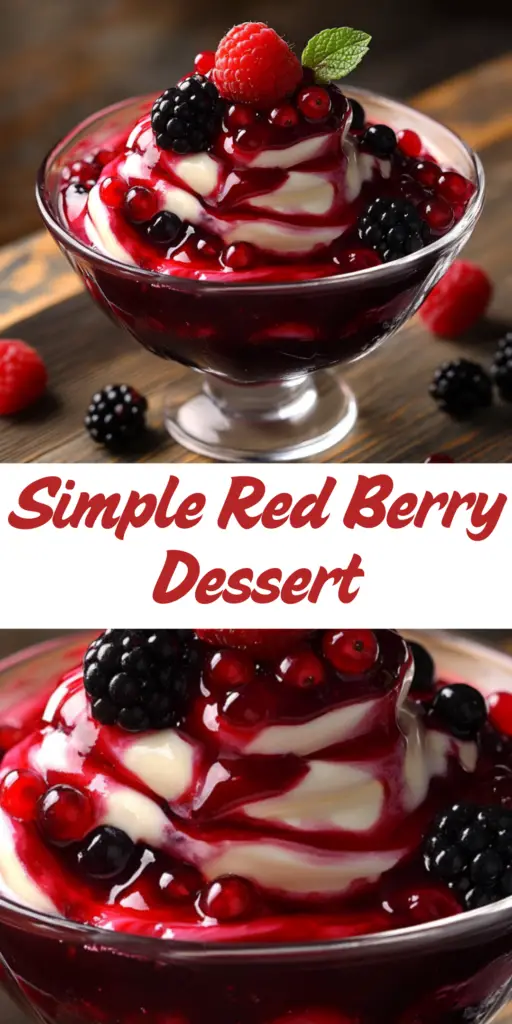 Simple Red Berry Dessert 4 5 50