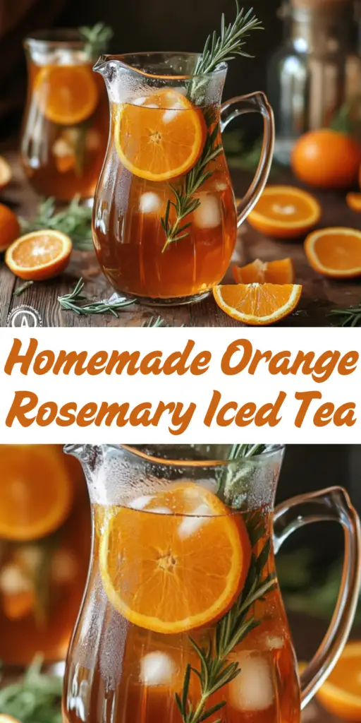 Homemade Orange Rosemary Iced Tea 4 5 57