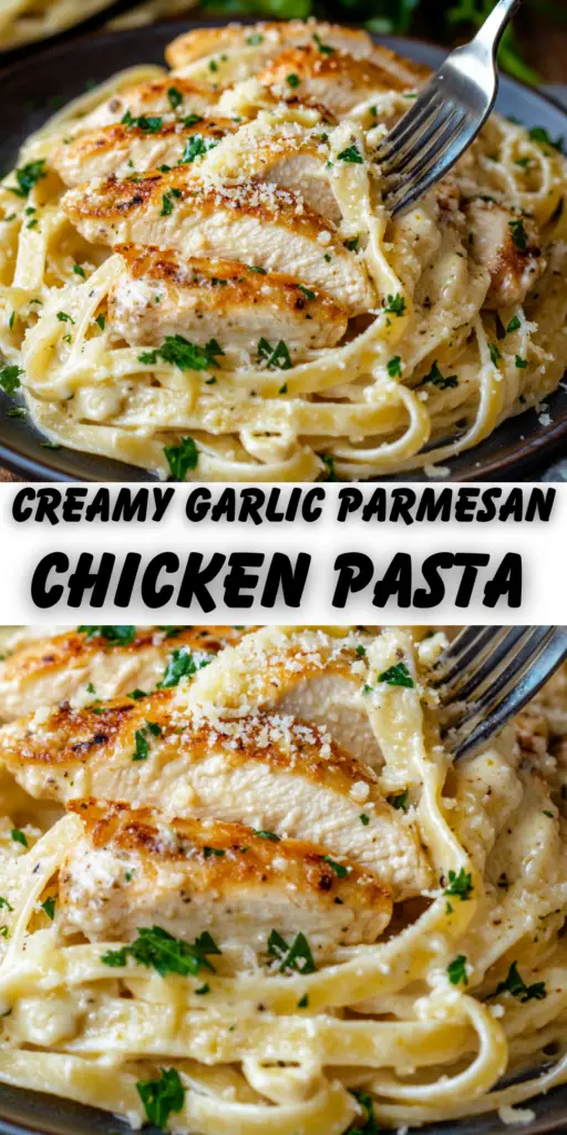 Creamy Garlic Parmesan Chicken Pasta Recipe 4 7 11