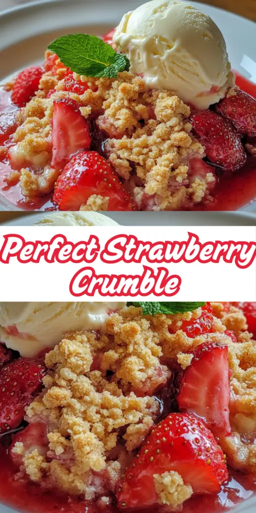 Perfect Strawberry Crumble Recipe for a Cozy Night In 4 8 16