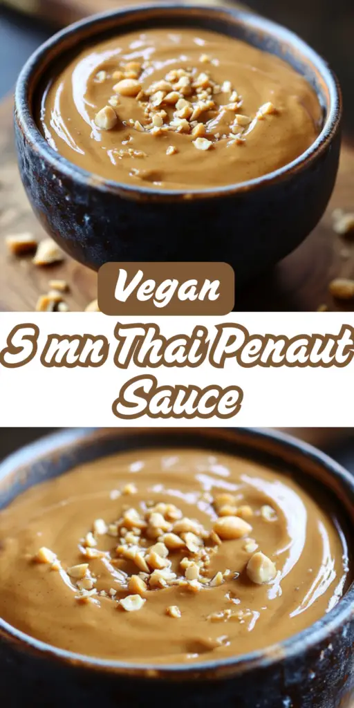 BEST Easy Thai Peanut Sauce 4 8 22