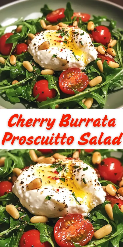 Cherry Burrata Prosciutto Salad 4 8 26