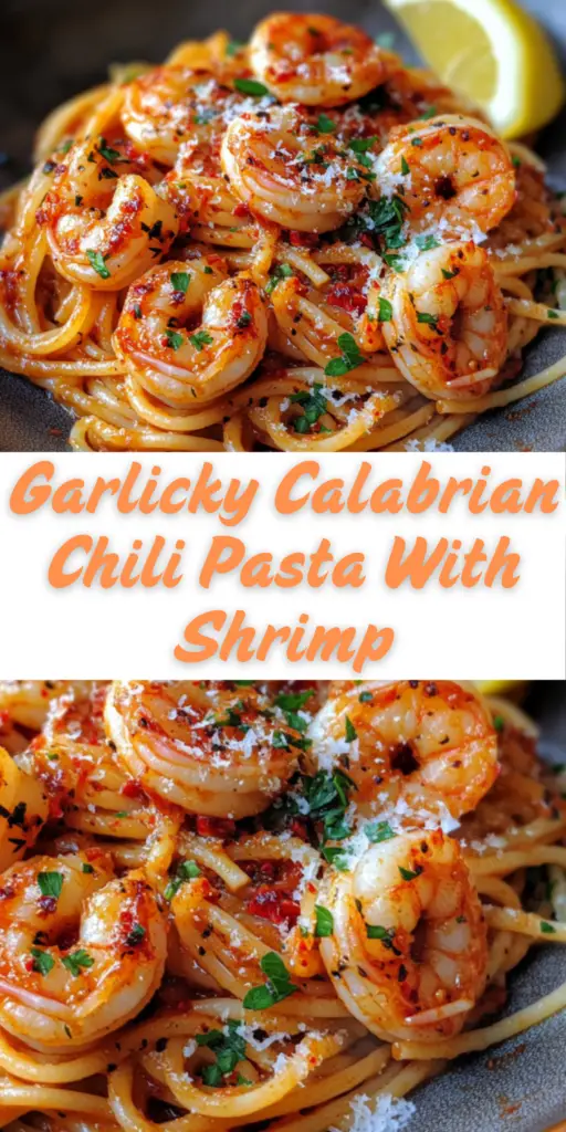 Zesty Garlicky Calabrian Chili Pasta with Shrimp 4 8 36