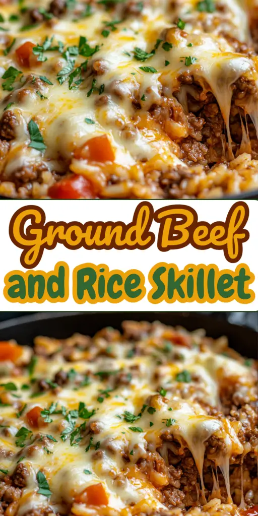 Ground Beef and Rice Skillet (30 Minutes) 4 Copy of Pinterest template 1 54