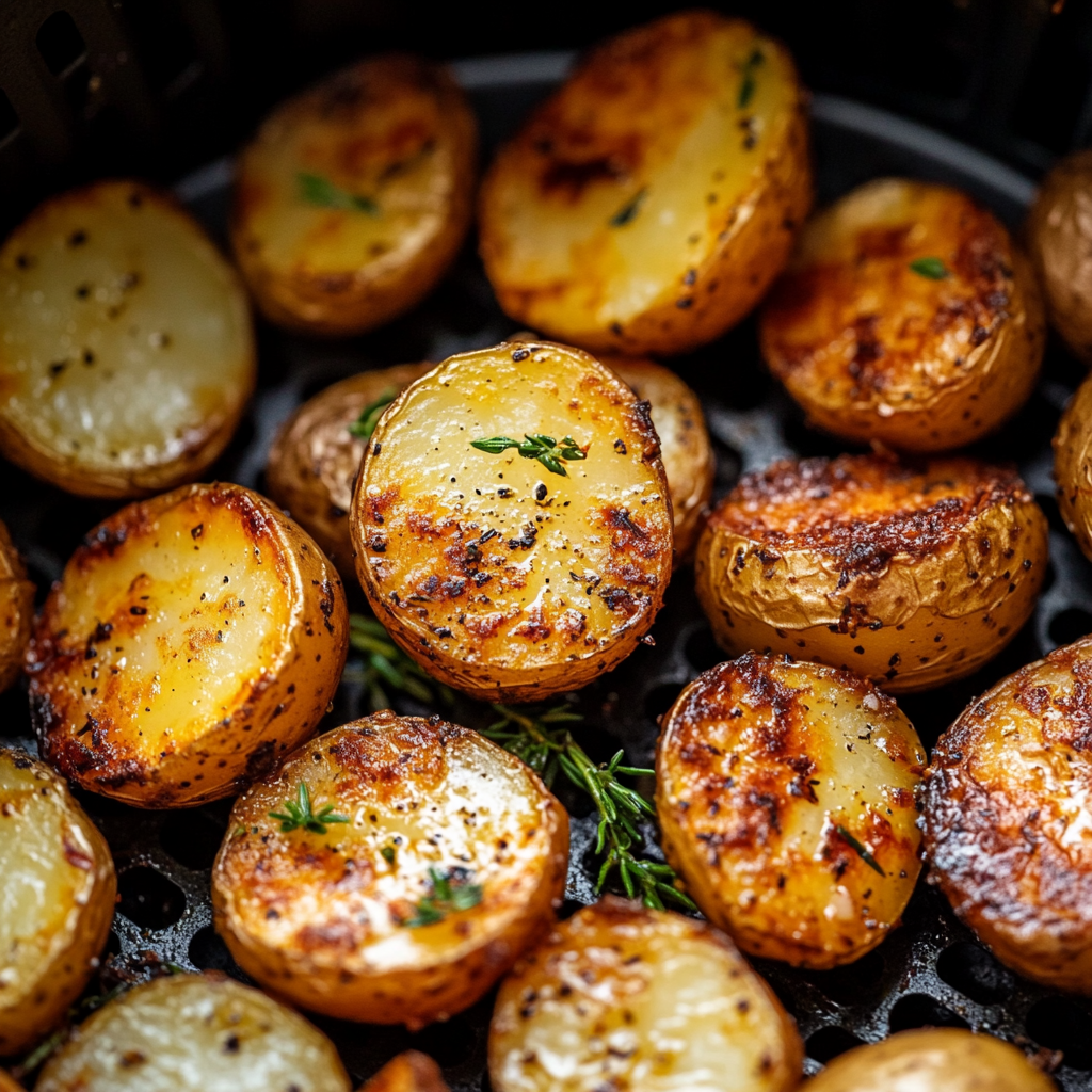 Delicious Air Fryer Baby Potatoes Breakfast 3 inesboulila A batch of crispy golden brown air fryer baby potat ecb37f50 fe6d 4a30 8ab0 b96680827a45