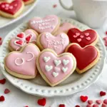 Conversation Heart Cookies – Easy & Adorable Valentine's Dessert 5 inesboulila A batch of freshly baked conversation heart cookies 03d72f40 8717 4174 be27 e1b7b62da05f
