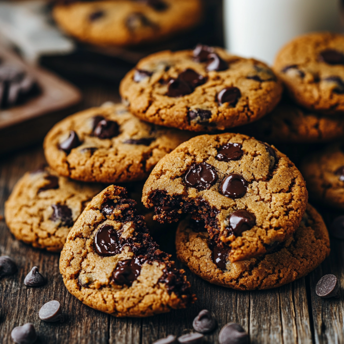 Chickpea Chocolate Chip Cookies 3 inesboulila A batch of golden brown chickpea chocolate chip coo 352fe6a0 4876 40a5 9d47 8db7665980d3