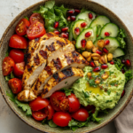 Middle Eastern Salad Bowl 5 inesboulila A beautifully arranged Middle Eastern inspired sala 1314d184 6307 4225 83fa 2ad8301996a7