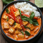 Vegan Thai Red Tofu Curry 5 inesboulila A bowl of rich and creamy vegan Thai red tofu curry 4c4fd57f 5240 4a08 8b67 4b4067eb8930