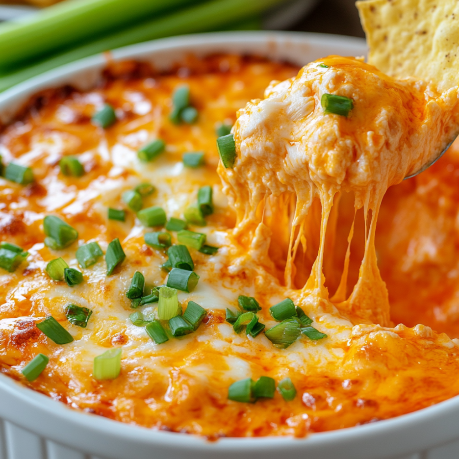 Buffalo Chicken Dip Recipe 3 inesboulila A bubbling hot dish of buffalo chicken dip with a c 785b7b06 4d65 4508 859f f2982a7e38a0