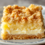 Vanilla Pudding Cake 5 inesboulila A close up of vanilla pudding cake with a crumbly g 8f2a51c3 b4da 424e 848e 466b682f2e17