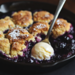 Grilled Blueberry Cobbler 5 inesboulila A close up shot of a freshly made Grilled Blueberry 1c64fa18 0ae3 49ec 99c8 4417e9d03e22