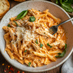 Easy Crock Pot Italian Chicken Pasta 5 inesboulila A creamy crock pot Italian chicken pasta served in fd56734b 0c25 407b 9051 1ad7e5770594