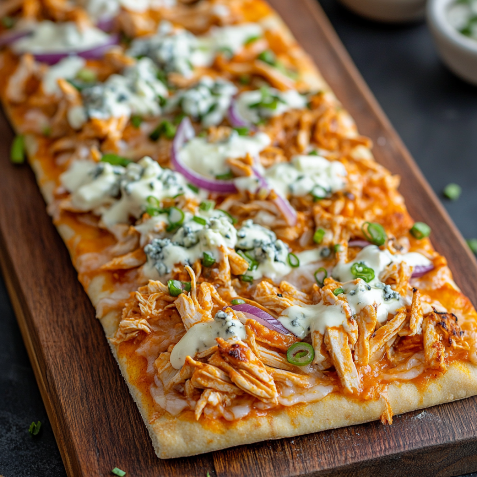 Buffalo Chicken Flatbread Pizza: Crispy & Bold Flavor 3 inesboulila A crispy buffalo chicken flatbread pizza served on 22736783 9980 4e44 bedb 0e0b8f0ba583