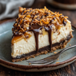 Samoa Cheesecake: A Heavenly Caramel-Coconut Delight 5 inesboulila A decadent slice of Samoa Cheesecake featuring a ri b1e3778c f46d 4ef9 a956 f8403456923d
