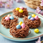 Chocolate Easter Nests 5 inesboulila A festive Easter dessert featuring crispy chocolate 44cc4cd2 af9b 4206 8b37 dcdd29fcac7d