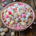 Pink Valentine's Puppy Chow Mix 5 inesboulila A festive bowl of Pink Valentines Puppy Chow Mix fe f4454aa5 cc41 4909 8b5d 132ff995b9bc