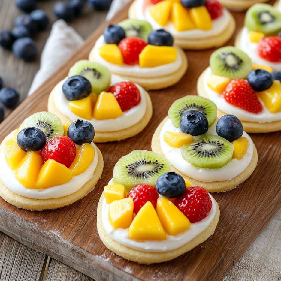 Easter Egg Fruit Pizzas: A Sweet & Fruity Easter Delight 3 inesboulila A festive display of Easter Egg Fruit Pizzas featur de824989 7948 4f74 a83e e6f628ff7d3b