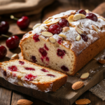 Easy Almond Cherry Bread Recipe 5 inesboulila A freshly baked loaf of almond cherry bread sliced e187c204 026e 416d 91fa bb2003fb6a2d