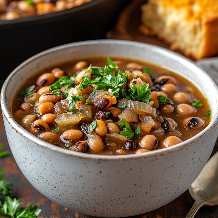 Southern-Style Black-Eyed Peas – A Smoky, Soul-Warming Dish! 3 inesboulila A hearty bowl of Southern style black eyed peas slo a445c541 aab7 4261 aa54 06d6c11eface