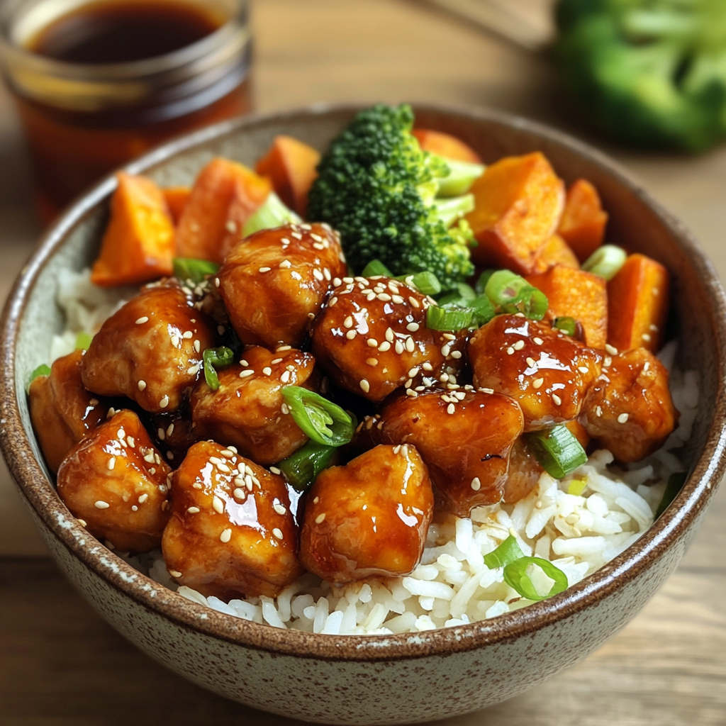 Hot Chicken Bowls Recipe 3 inesboulila A hearty bowl of hot honey chicken featuring tender f9c724f2 d6a7 41fc 9bb7 7490e316711b