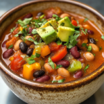 Nutritious Vegetarian Bean Chili 5 inesboulila A hearty bowl of nutritious vegetarian bean chili s 0dbc2677 4552 44e5 ad3c 78702b0705cd
