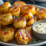 Grilled Potato Bites - Easy, Cheesy, and Perfect for Any Occasion! 5 inesboulila A plate of grilled potato bites golden brown and cr 2aa492f9 4c43 4191 8cff e616d12e89b4