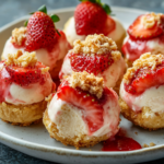 Strawberry Cheesecake Crunch Bites Recipe: Easy & Delicious! 5 inesboulila A plate of strawberry cheesecake crunch bites each 6bf33a39 e29c 420d 8f57 9d3e2ef716c8
