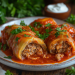 Ukrainian Cabbage Rolls 5 inesboulila A plate of traditional Ukrainian cabbage rolls neat dd17bd9b 7671 4aa8 83a6 1a7f58f43693