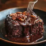 Gooey Chocolate Pecan Cake 5 inesboulila A rich gooey chocolate pecan cake with a moist fudg e7aad84e 2baf 4ccd 8c34 8d390a0dec40