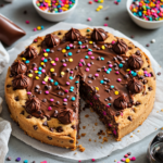 Gluten-Free Cookie Cake 5 inesboulila A round golden brown gluten free cookie cake with a 6d941262 dc66 4511 a3db 7b442eb9c15e