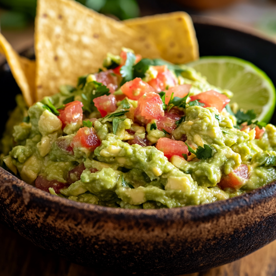Quick & Easy Homemade Guacamole Recipe 3 inesboulila A rustic bowl of homemade guacamole featuring cream f6ba096e 1d46 4a30 9083 0331df77c378