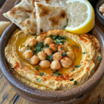 The Best Hummus Ever 5 inesboulila A rustic ceramic bowl filled with the creamiest vel c7128199 f7b9 4dbc 8885 d14be278f702