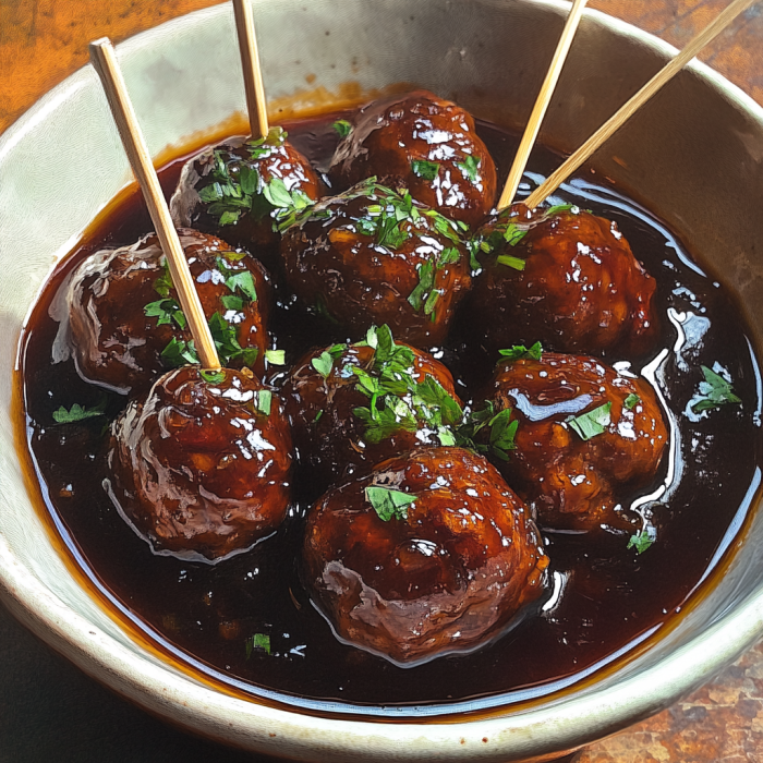 Crock-Pot Grape Jelly Meatballs 3 inesboulila A rustic serving of Crock Pot grape jelly meatballs 32e78065 79ac 4d93 b29b 4616f3bd07e9
