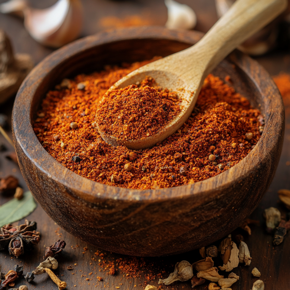 Smoked Paprika Rub Recipe 3 inesboulila A rustic wooden bowl filled with smoked paprika rub 177ad71e cb89 4799 a7a0 504aa0136da3