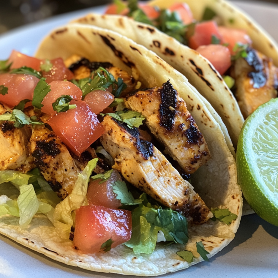 Charred Chile–Marinated Grilled Chicken Tacos: Smoky, Spicy, and Delicious 3 inesboulila A set of Charred ChileMarinated Grilled Chicken Tac 1d873ffb 7841 4463 8f13 614a1d9f54c5
