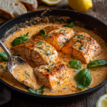 Creamy Marry Me Salmon 5 inesboulila A skillet with creamy Marry Me Salmon featuring ten 480f56df df74 4ba9 a969 85f573b6fdfa