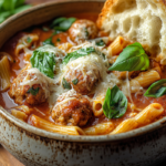 The Best Chicken Parmesan Meatball Soup 5 inesboulila A steaming bowl of Chicken Parmesan Meatball Soup f f84a3bc5 5f82 4544 a6b0 eb10ddd2e9d9
