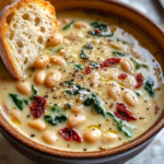 Creamy Tuscan White Bean Soup – A Cozy, Flavorful Meal! 5 inesboulila A steaming bowl of creamy Tuscan white bean soup ri ff3646f9 b9cb 44b2 b4ec fb768c8b19e1