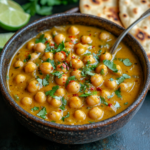 Easy Coconut Curry Chickpeas Recipe - Healthy & Delicious! 5 inesboulila A steaming bowl of easy coconut curry chickpeas coa 321570c5 e3ca 4e7d 88c5 82d95c04041d