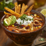 Slow Cooker Chicken Tortilla Soup Recipe 5 inesboulila A steaming bowl of slow cooker chicken tortilla sou f73536cf 4452 420c 8340 d84604bcaa36