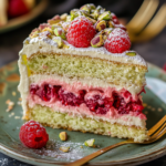 Heavenly Pistachio Raspberry Dream Cake: A Perfect Balance of Flavors 5 inesboulila A stunning slice of Heavenly Pistachio Raspberry Dr 12400fa5 4020 4541 8e7b 79aa9553be55