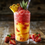 Pineapple Strawberry Swirled Slushies 5 inesboulila A tall clear glass filled with a pineapple strawber 3585b5fb dd44 40de a041 b2fa41514cc3 1