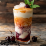 Cherry Earl Gray Milk Tea Recipe for Refreshing Indulgence 5 inesboulila A tall glass of cherry Earl Grey milk tea elegantly bfb09ce0 fc8d 4dea b62d 503d7b3250a8