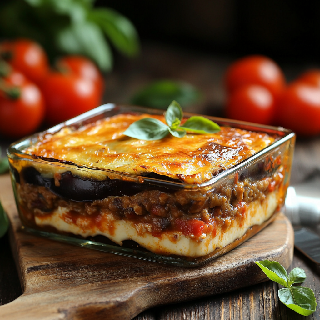 Authentic Moussaka Recipe You’ll Love 3 inesboulila A traditional Greek moussaka served in a rustic set bee45b51 4d6a 465c bfa1 410ef7986595
