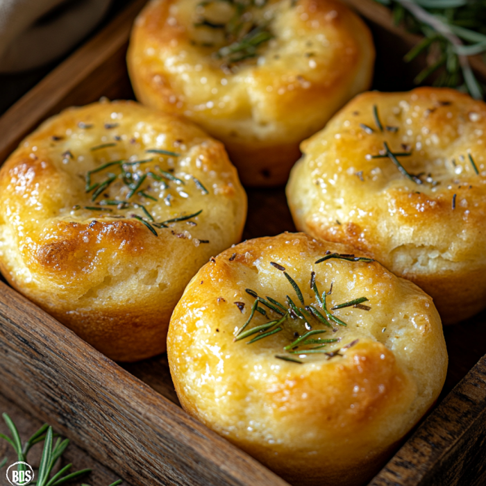 Golden Crust Garlic Rosemary Focaccia Muffins: A Savory Bite-Sized Delight 3 inesboulila A tray of Golden Crust Garlic Rosemary Focaccia Muf 97a0d3d2 2ec6 4f1b b78d bea80d042bdd