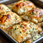 Copycat Costco Chicken Bake Recipe: Easy & Delicious! 5 inesboulila A tray of freshly baked Costco style chicken bakes 1ec8c6a4 ddd6 4cad 9464 0beeccadf443