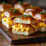 Cowboy Breakfast Sliders 5 inesboulila A tray of freshly made Cowboy Breakfast Sliders fea 5085717c dac0 4162 b728 8f35e737b1d4