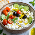 Greek Cottage Cheese Salad 5 inesboulila A vibrant Greek inspired cottage cheese salad serve c424e603 ec9a 4c76 bbf2 939743740b10